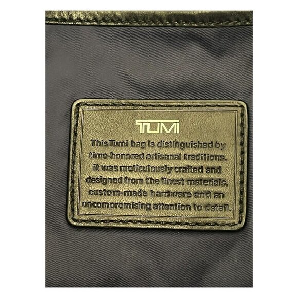 Tumi Villa Black Saffiano Leather Lock Front Tote Bag 73127D2 - Picture 9 of 12